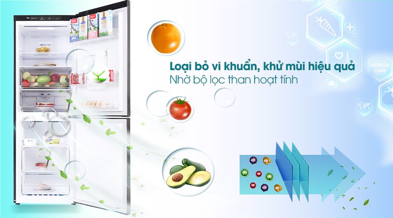 tủ lạnh lg inverter 305 lít gr-d305mc