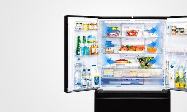 tủ lạnh mitsubishi electric inverter 580 lít mr-la72er-gbk-v đen