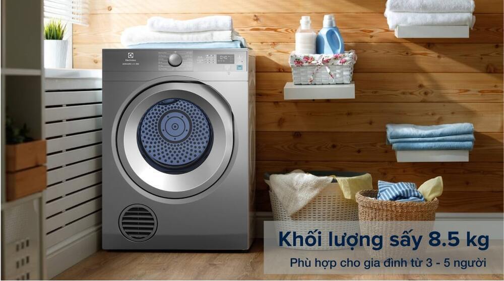 máy sấy thông hơi electrolux 8.5 kg eds854n3sb 1