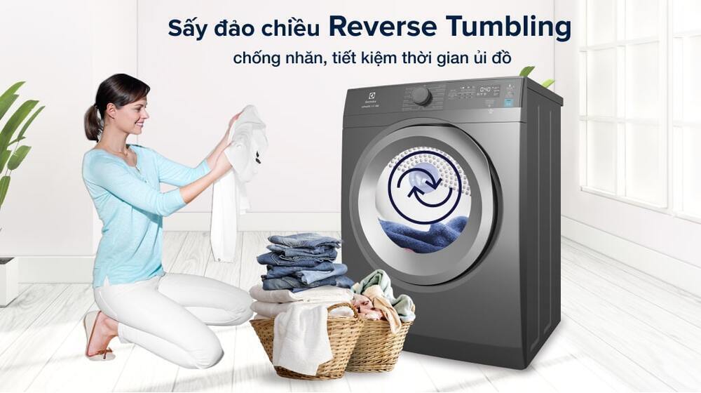 máy sấy thông hơi electrolux 8.5 kg eds854n3sb 1