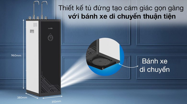áy lọc nước ro nóng nguội lạnh karofi kad-d66 11 lõi