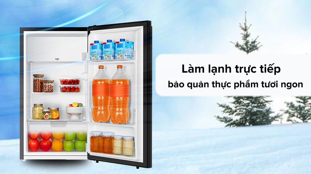 tủ lạnh electrolux 94 lít eum0930bd-vn - màu bạc xẫm