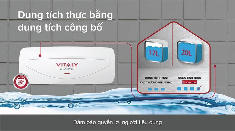 máy nước nóng ariston vitaly 20 lít