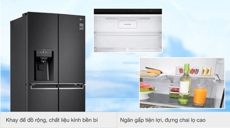 tủ lạnh lg inverter 494 lít gr-d22mb