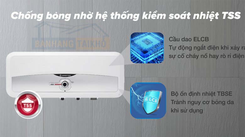 bình nóng lạnh ariston 20 lít ngang sl2 20 rs