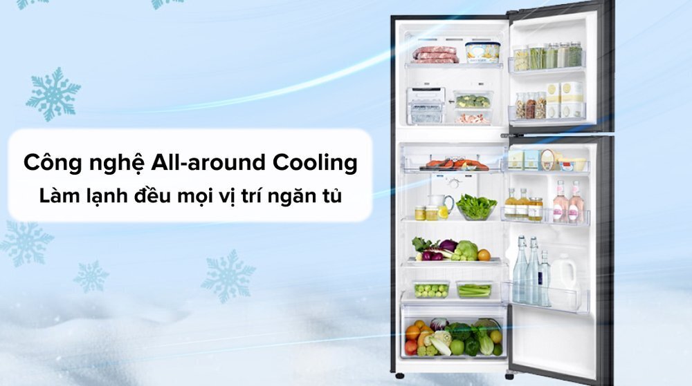 tủ lạnh samsung inverter 322 lít rt32k503jb1/sv