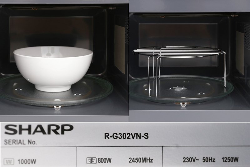 lò vi sóng có nướng sharp r-g302vn-s 23 lít