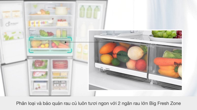 tủ lạnh lg inverter 494 lít gr-d22mb