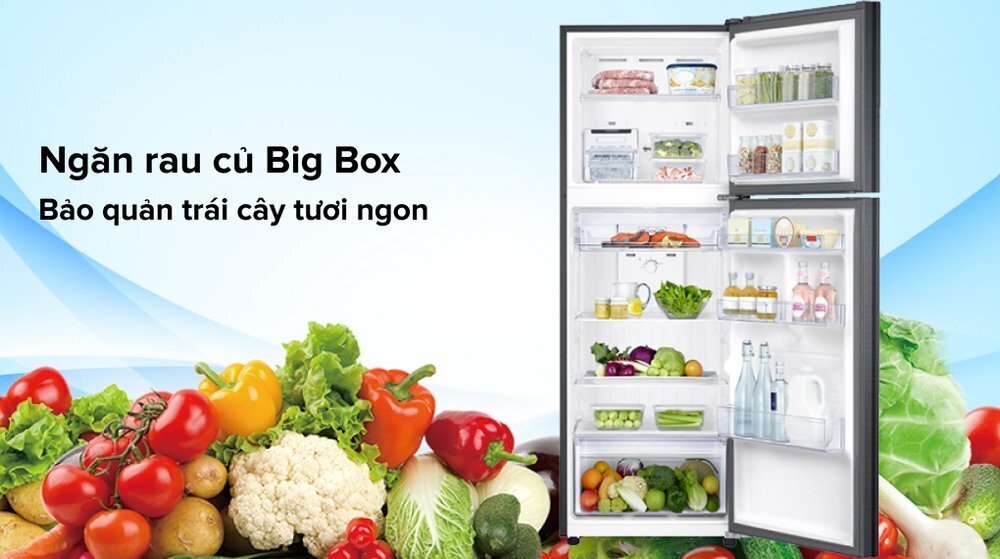tủ lạnh samsung inverter 322 lít rt32k503jb1/sv