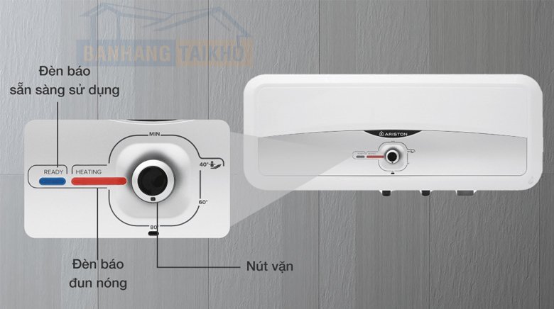 bình nóng lạnh ariston 20 lít ngang sl2 20 rs