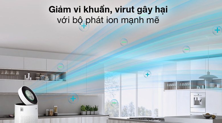 máy lọc không khí 2 tầng lg puricare as10gdwh0.abae