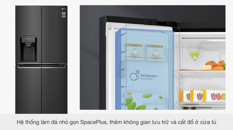 tủ lạnh lg inverter 494 lít gr-d22mb