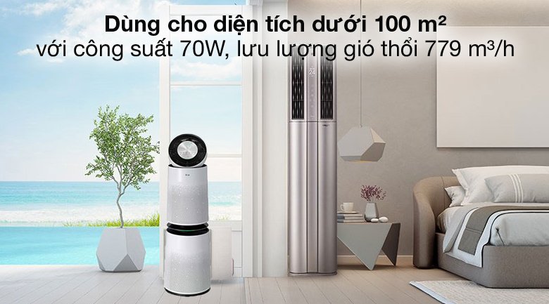 máy lọc không khí 2 tầng lg puricare as10gdwh0.abae