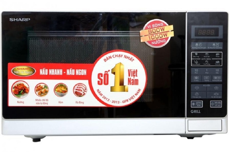 lò vi sóng sharp r-g572vn-s có nướng 25 lít
