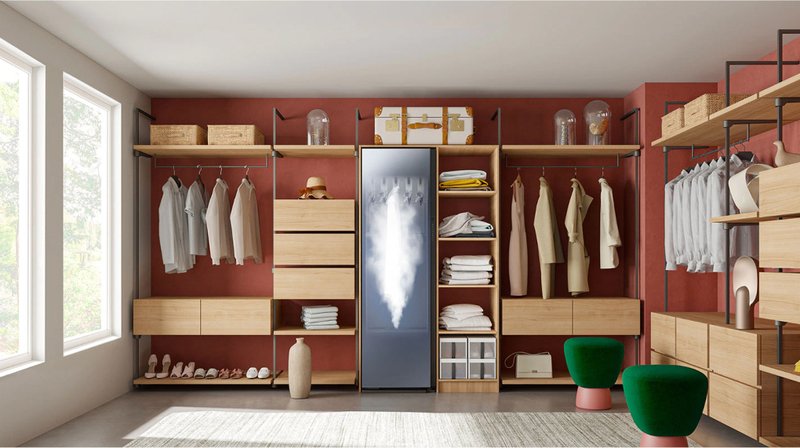 tủ chăm sóc quần áo thông minh samsung df10a9500cg/sv