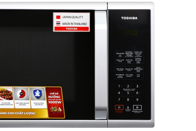 lò vi sóng có nướng toshiba er-sgs23(s1)vn 23 lít