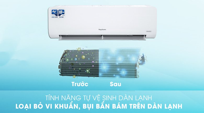 máy lạnh nagakawa inverter 2.0hp nis-c18r2h12