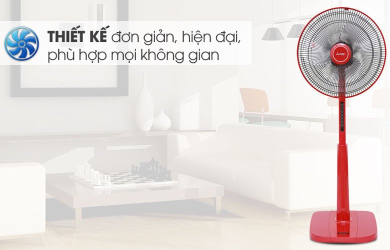 quạt đứng mitsibishi lv16s-ra cy-rd đỏ