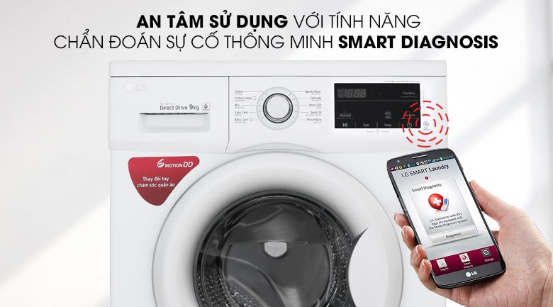 máy giặt lg inverter 9 kg fm1209s6w