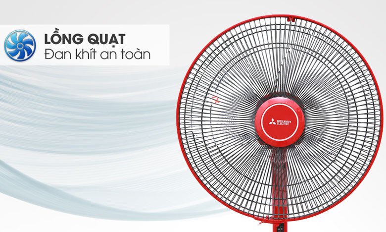 quạt đứng mitsibishi lv16s-ra cy-rd đỏ