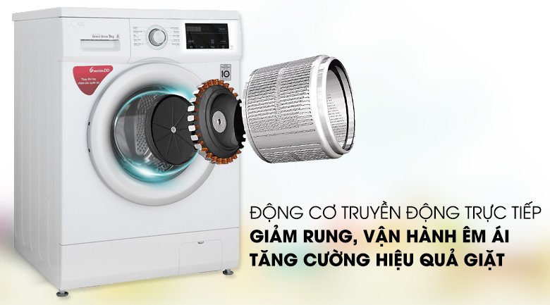 máy giặt lg inverter 9 kg fm1209n6w