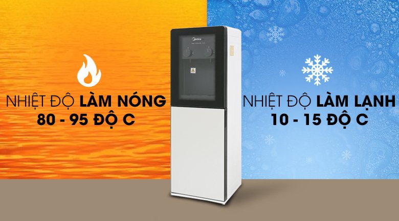 cây nước uống nóng lạnh midea yd1518s-x