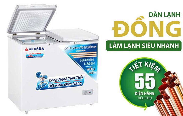 tủ đông alaska 500 lít bcd-5068c