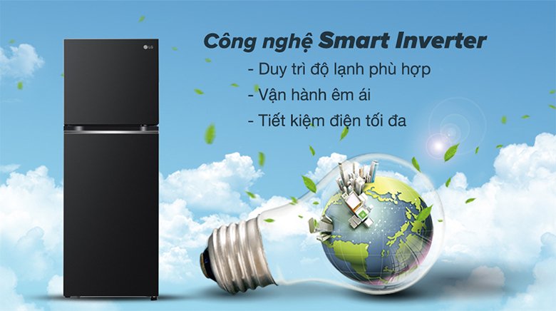 tủ lạnh lg inverter 266 lít gv-b262ps