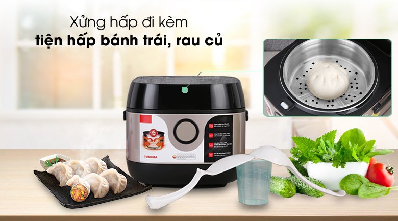 nồi cơm điện tử cao tần toshiba 1 lít rc-10ix1pv