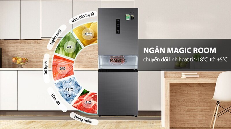 tủ lạnh aqua inverter 260 lít aqr-b306ma(hb)