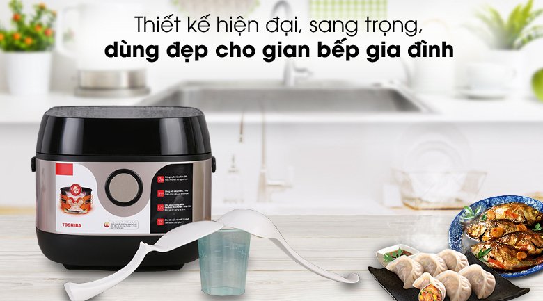 nồi cơm điện tử cao tần toshiba 1 lít rc-10ix1pv