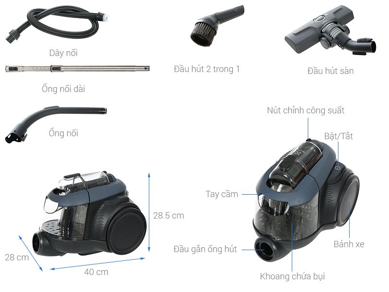 máy hút bụi electrolux efc71611