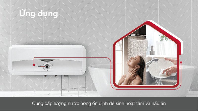 máy nước nóng gián tiếp ariston 20 lít 2500w sl2 20 rs 2.5 fe