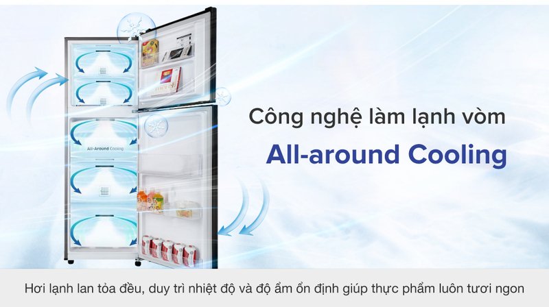 tủ lạnh samsung inverter 236 lít rt22m4032by/sv
