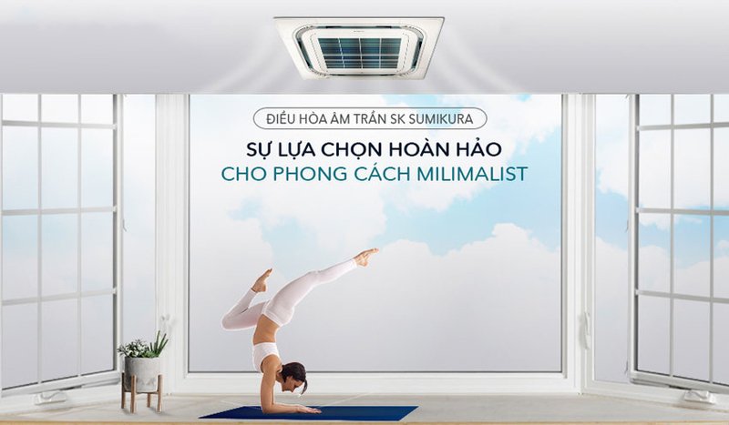 máy lạnh âm trần sumikura 4.0 hp apc/apo-360/8w-a - điện 1 pha