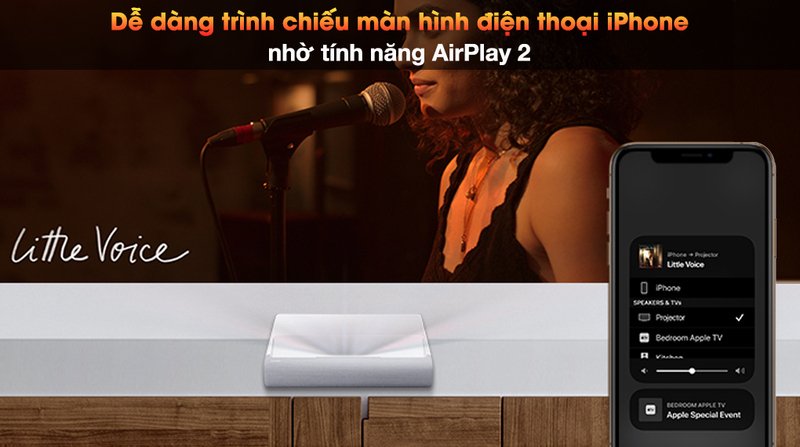 máy chiếu siêu gần laser 4k samsung the premiere lsp9t