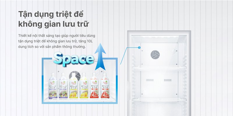 tủ mát aqua 235 lít aqs-af340n