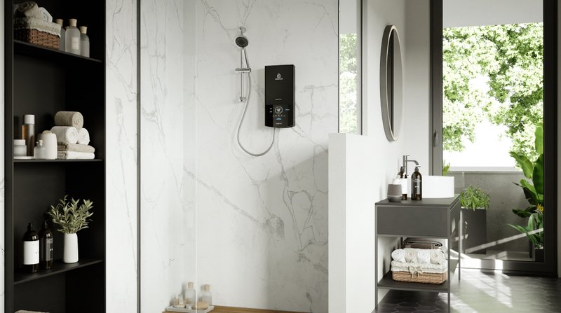 máy nước nóng trực tiếp ariston 4500w aures top 4.5p