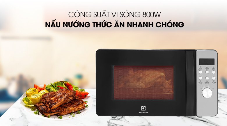 lò vi sóng electrolux emm20d38gb 20 lít