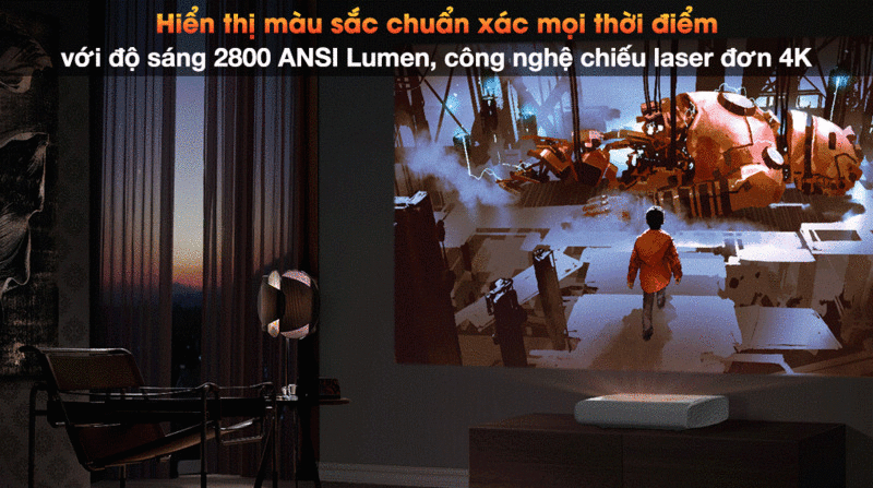 máy chiếu siêu gần laser 4k samsung the premiere lsp9t