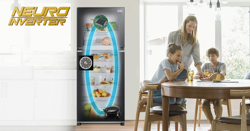 tủ lạnh mitsubishi electric inverter 506 lít mr-wx52d-f-v