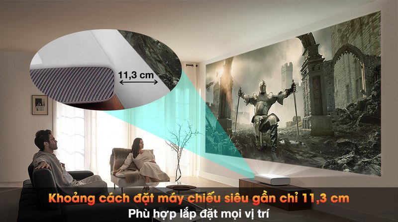 máy chiếu siêu gần laser 4k samsung the premiere lsp9t