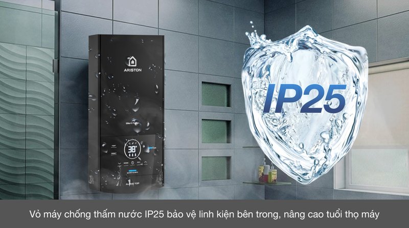 máy nước nóng trực tiếp ariston 4500w aures top 4.5p