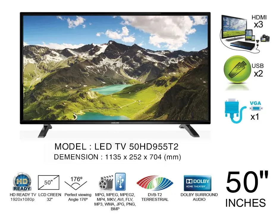 led tivi darling 50 inch 50hd955t2
