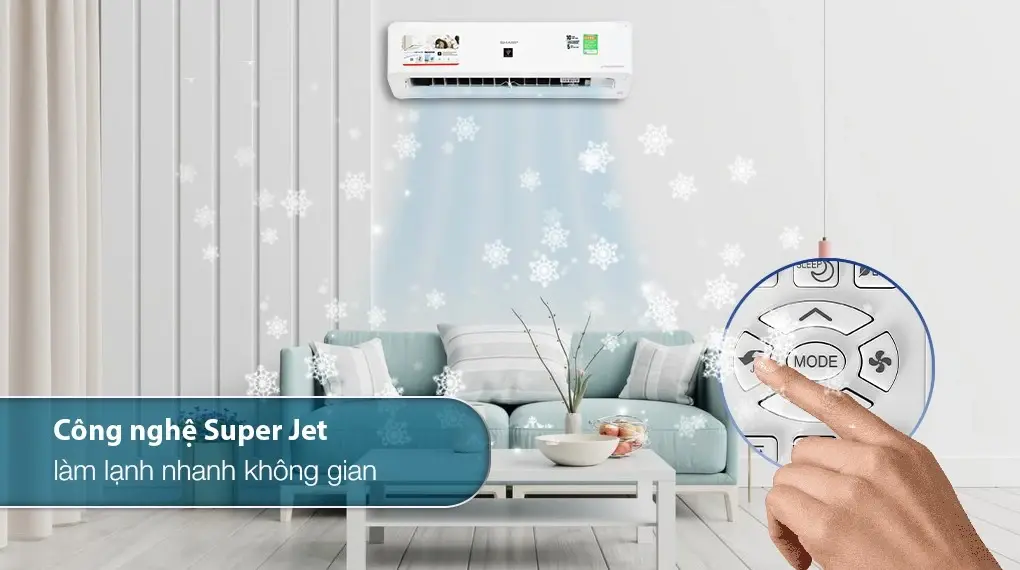 máy lạnh sharp inverter 2 hp ah-xp18ymw