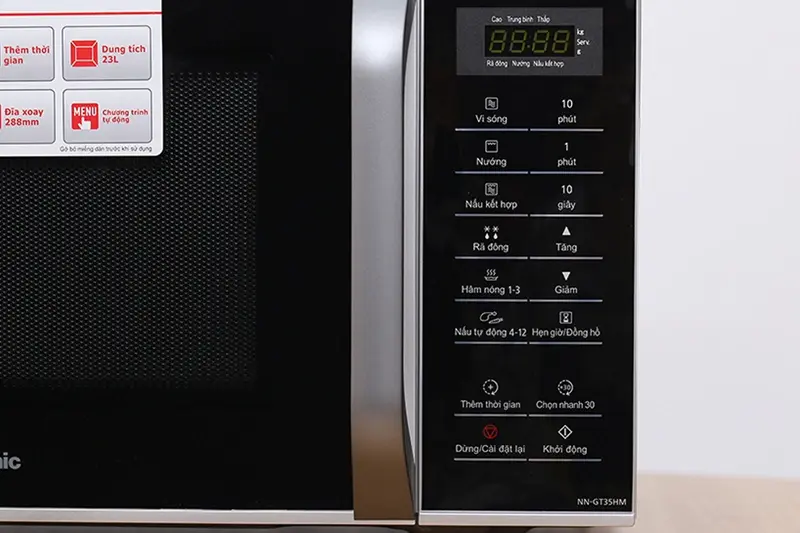 lò vi sóng panasonic nn-gt35hmyue 23 lít