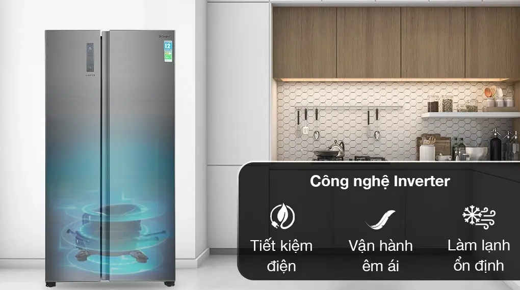 tủ lạnh casper inverter 552 lít rs-570vt