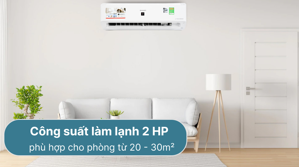 máy lạnh sharp inverter 2 hp ah-xp18ymw