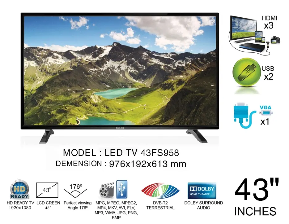 led tivi darling 43 inch 43fh958