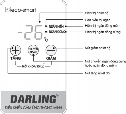 tủ đông darling inverter 350 lít dmf-4699wsi-4